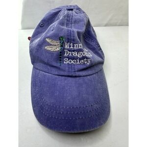 Minnesota Dragonfly Society Embroidered Baseball Cap Purple Cotton Blend Adams